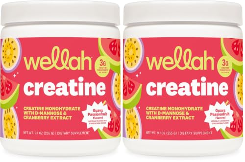 Wellah Wellah Creatine for Women (Guava Passionfruit) 50 Servings, 3g Per Serving (Pack of 2) sold by Nutricost - Amazon Seller - US