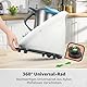 Gleitbrett für Thermomix TM6 TM5-360° Universalrädern Rollbrett für Thermomix Vorwerk Küchenmaschine, Bambus Unterlage Brett TM5 TM6 Zubehör Schnelles Bewegen Rollbrett mit Gummifüße Schwarz