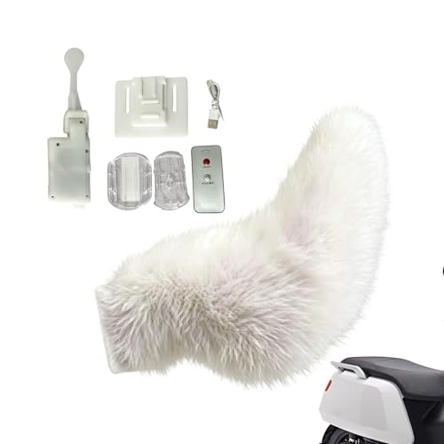 Cola móvil con luz de peluche recargable por voz y control remoto para decoración