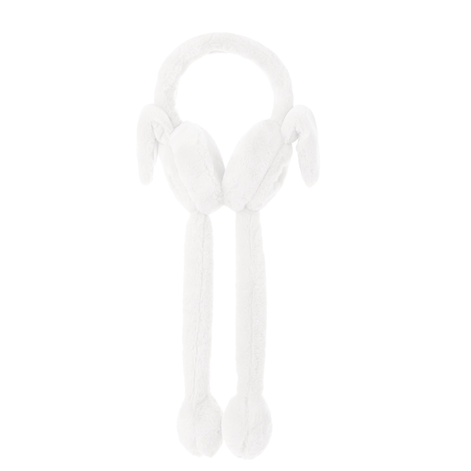 matumou Jumping Earmuffs Fine Plush Cold-resistant Rabbit Design Winter Warm Ear Warmer for Outdoor Earmuffs