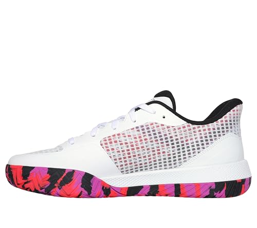 Skechers Skechers Men's Viper Court Pro Pickleball Sneaker, White/Pink, 10.5