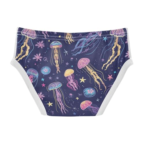 Wusikd Jellyfish Stars Boys' Underwear Cotton Boys Briefs Soft Toddler Underwear 2T2