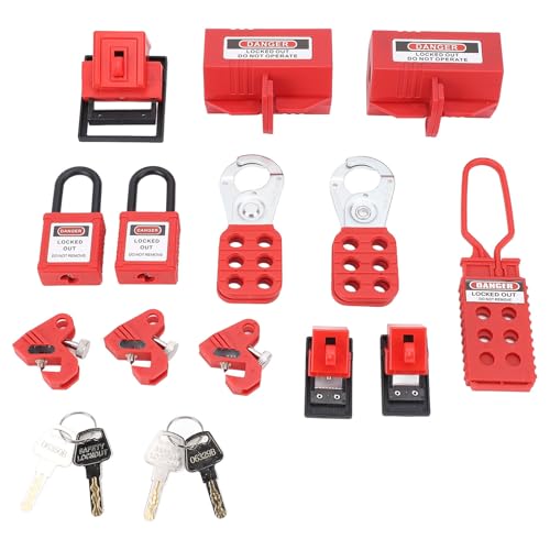 FAUOSWUK BD ZT1 KIT2 Kit de Bloqueo y Etiquetado de Candado de Seguridad Eléctrica para Uso Industrial