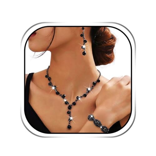 Image of Sixexey Rhinestone Earrings Sparkly Bracelet Earring Party Prom Earrings Jewelry for Women