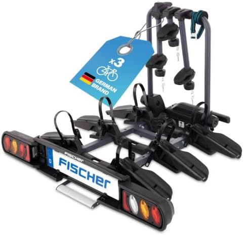 FISCHER Kupplungsfahrradträger ProlineEvo 3 I Fahrradträger Anhängerkupplung I Fahrradträger Auto I Fahrradträger E-Bike