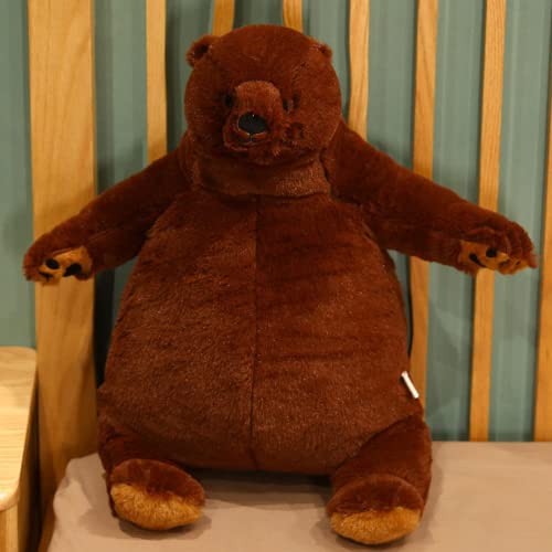 Sausudols Teddybär Plüsch 60 cm Teddy Bär Stofftier Plüschtier Kuscheltier Geschenk für Kinder und Erwachsene Dunkelbraun