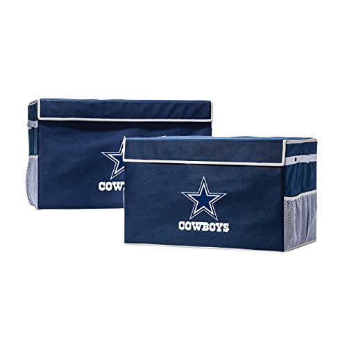 Franklin Sports NFL Dallas Cowboys Folding Storage Footlocker Bins - Official NFL Team Storage Organizers - Collapsible Containers - Large - Thumbnail 4