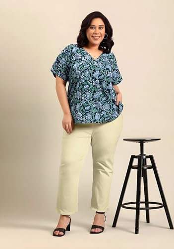 Image of Fashion Plus PlointTrandy Textured Trousers for Women | Women Loose Fit Trousers | Women's High-Waisted Pant | Women Trousers Pants | Korean