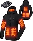 GOTOBI Chaqueta Calefactable Mujer Con Batería Externa De 12V 18400 Mah,XL