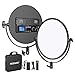 Neewer Éclairage Vidéo LED à Panneau Rond Ultra Mince avec 2,4 G Remote sans Fil, 27 cm 30W 3200-5600K Lumière Bicolore Gradable avec Support de Batterie, AC Adaptateur (Batterie Non Incluse)