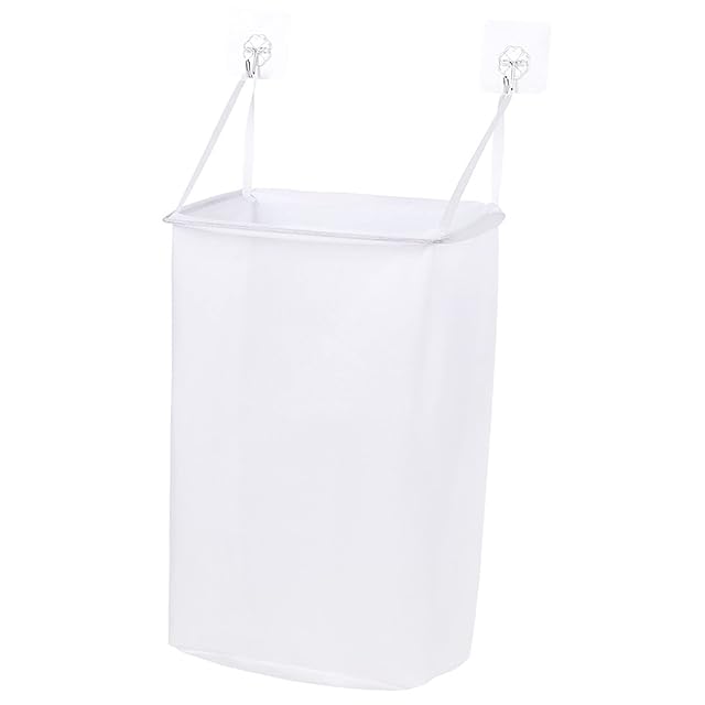 Collapsible Laundry Basket Breathable Lightweight Small Hanging Laundry Hamper with Reinforced Handle Mesh Laundry Basket for Bathroom Bedroom