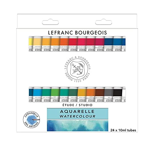 Lefranc Bourgeois Acuarela Profesional, Surtidos, 24 tubos, 240