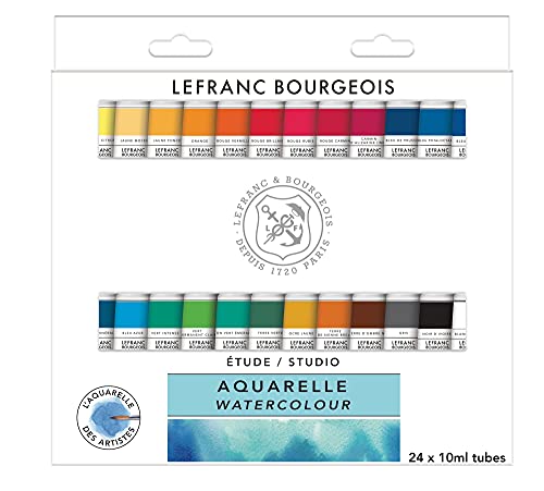 Lefranc Bourgeois Studio Aquarelle Coffret De 24 Tubes Acuarela...