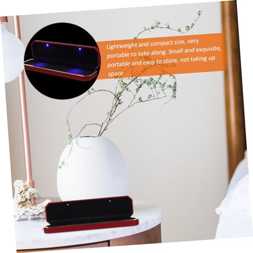 Boîte à bijoux chaîne pendentif médaillon collier LED support boîtier rangement