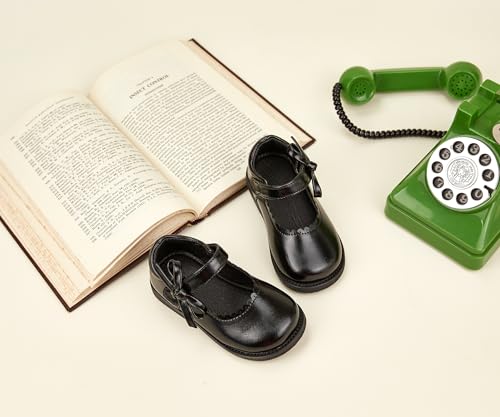 Image of PHIRAMIN Toddler Girl Mary Jane Student Oxford Shoes-Little Girl School Uniform Shoes for Wedding Party