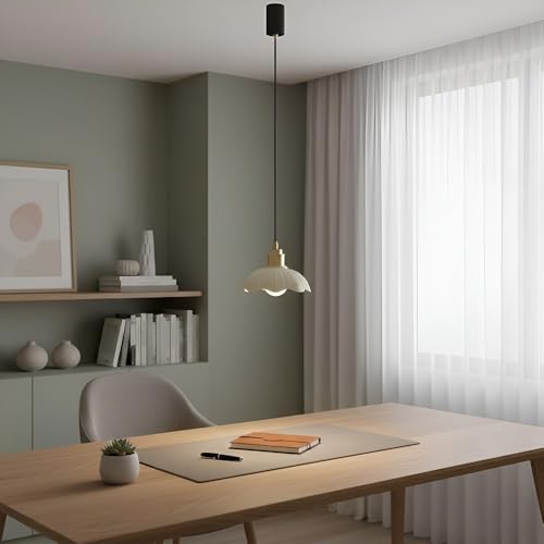 Lámpara colgante de cerámica moderna ajustable para iluminación de dormitorio e isla 7