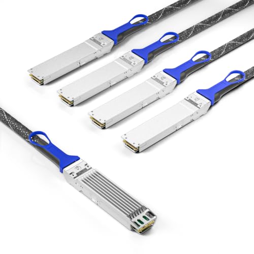 Image of 10Gtek 800G OSFP to 4x200G OSFP Acc Breakout Cable, 26AWG, 5-Meter | ● 800Gb /s ACC cable ● Compatible with NVIDIA MCA4J80-N005 ● For InfiniBand NDR /Ethernet ● 100% tested