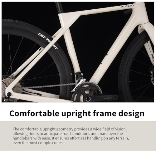 SAVADECK Carbon Gravel Bike – T800 Carbon Frame & Fork,