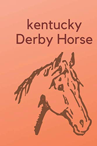 kentucky derby horse: Lined Notebook,Journal,College Ruled Size 6" x 9",100 Pages.