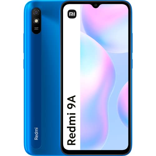Xiaomi Redmi 9A - Smartphone de 2+32GB, Pantalla de 6,53' HD+, MediaTek Helio G25, Cámara trasera de 13 MP con IA, Batería de 5000 mAh, Glacial Blue (Versión ES + 3 Años de garantía)