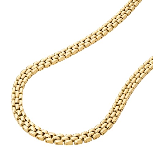 Image of Fossil Women's Ellis Toi Et Moi Gold-Tone Brass Station Necklace