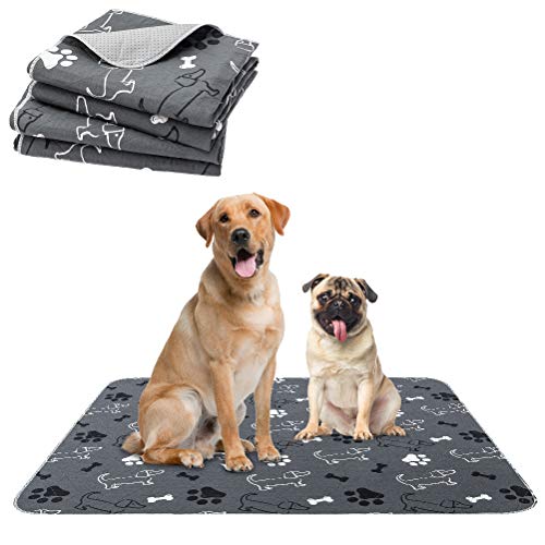 PAWCHIE Washable Pee Pads for Dogs - 2 Packs Non-Slip Reusable Dog Potty Training Mat, Super Absorbent Puppy Whelping Pad, Waterproof Dog Food Bowl Mats for Small Medium Large Dogs, 36 x 41 PAWCHIE Washable Pee Pads for Dogs - 2 Packs Non-Slip Reusable Dog Potty Training Mat, Super Absorbent Puppy Whelping Pad, Waterproof Dog Food Bowl Mats for Small Medium Large Dogs, 36" x 41"