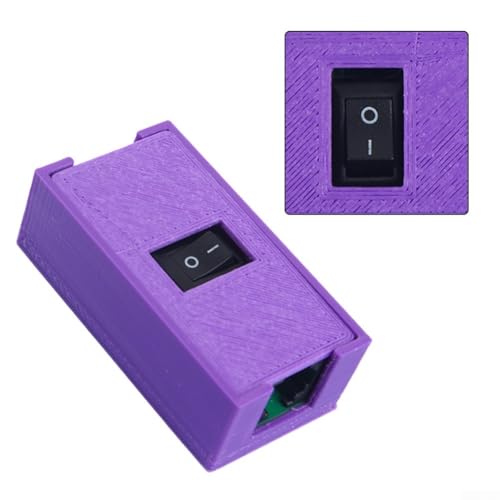 Minhe RJ11 Switch Connector for Telephone, Fax Machine and ADSL Modem - Control Line On/Off with Sleep Mode, Child Safety & Power Saving Function, Purple