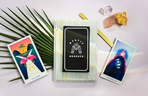 Adult New Tarot Cards 78 Pieces Mystic Mondays Tarot Cards Decks Traditional Standard Tarot Deck Fortune Telling Game Divination Tools For Beginners (Pack Of 1)