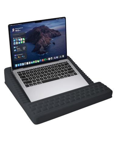 Image of Adjustable Lap Desk with Wrist Rest, Reversible Laptop Stand
