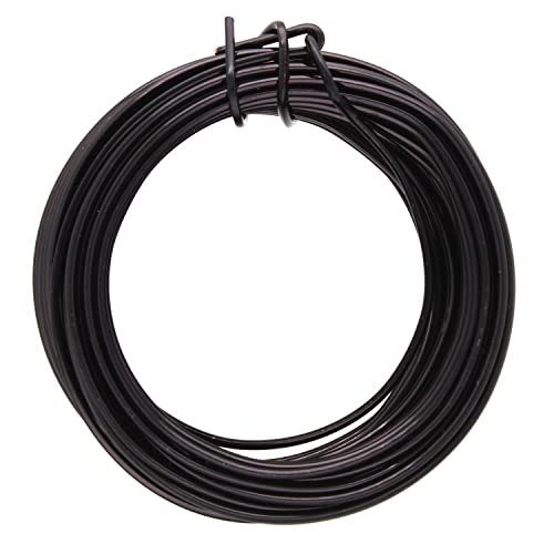 Fil carré pour artisanat souple The Beadsmith calibre 18 noir pour fabriquer des bijoux