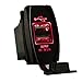 Mictuning Universal Rocker Style Car USB Charger - with Red LED Light Dual USB Power Socket for Rocker Switch Panel