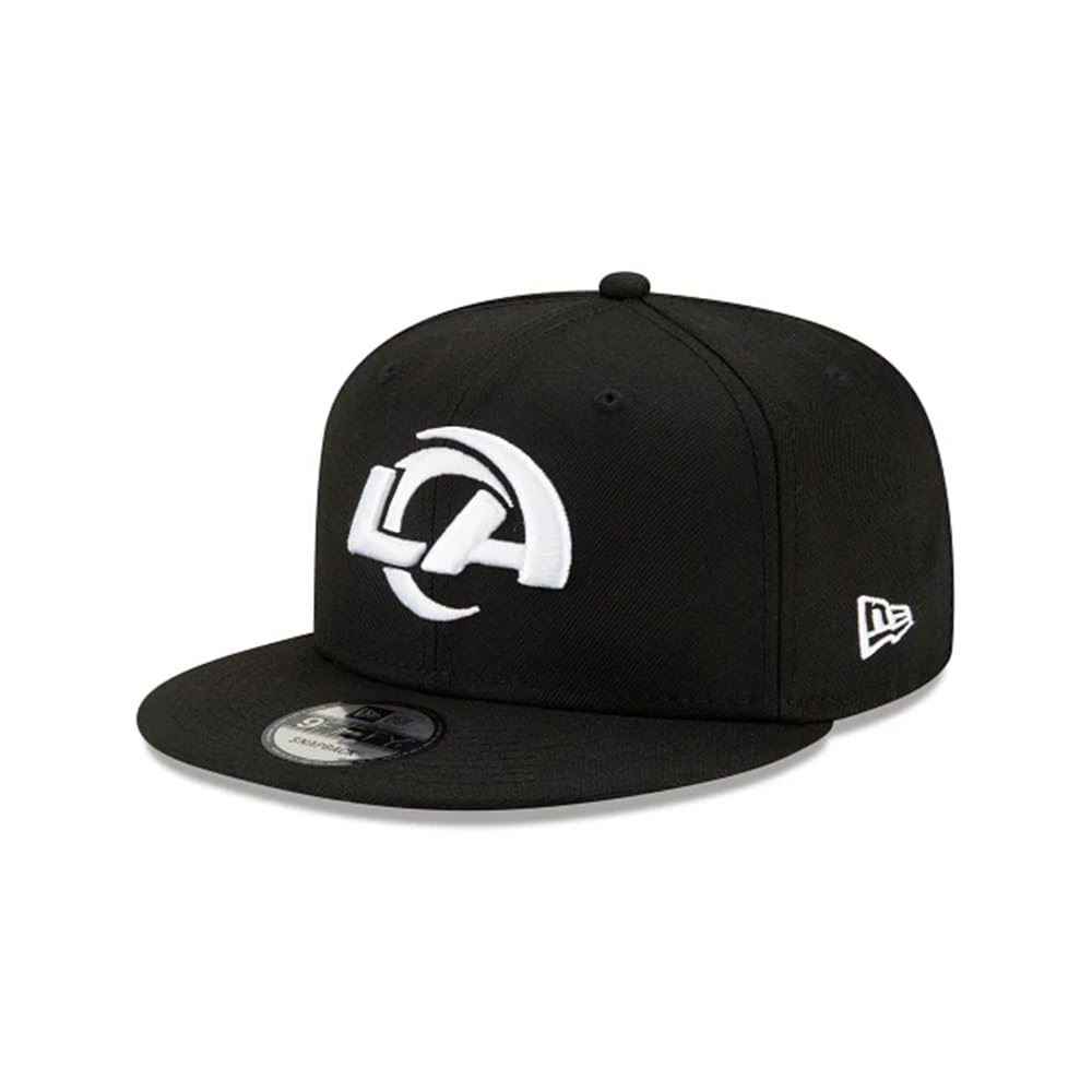 New Era NFL 9FIFTY Black White Adjustable Snapback Hat Cap One Size Fits All