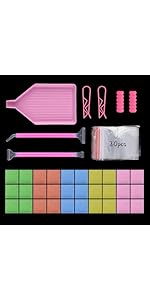 Diamond Painting Lijm Wax met Opbergdoos, 105 stuks Hoge