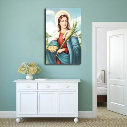 Cadre à suspendre Sainte-Lucie avec impression sur toile de qualité - 4