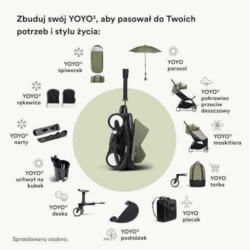 Narty Stokke YOYO - łatwy i bezpieczny ślizg wózka po śniegu - w zestawie z pokrowcem ochronnym