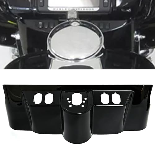 Americruise Motorcycle Inner Fairing Skirt Switch Panel Dash Cover for Harley Touring Street Glide 2006-2013, Electra Glide Ultra Classic 1996-2013 (Gloss Black) by Americruise - Used condition - US$30.17