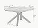 Muebles de mesa de café óvalo blanco mesa de café mesa de...