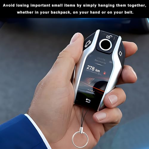 Image of 2 PCS Car Key Chain, Model S 3 X Y String Keychain Rope Lanyard, Lightweight Strap String for Key Fob USB Flash Drive