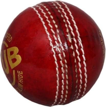 Nikson Cricket Leather Ball (Pack of 1, Red)