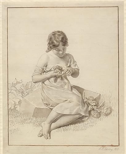 Affiches une petite fille et la rose Eckersberg : une touche de poésie chez vous