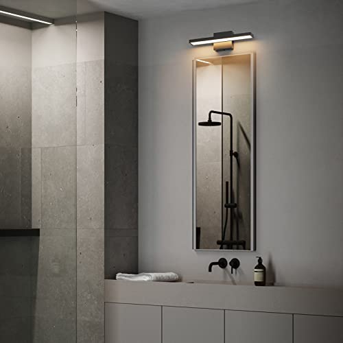 Lampe de miroir LED salle de bain Klighten 40cm 12W noir chaud - 6