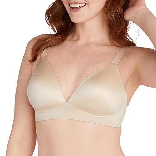 Bali Women's Comfort Revolution Soft Touch Perfect T-Shirt Wirefree Bra Df3460, Almond, Medium #TOP18