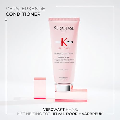 Kérastase Genesis, Fondant Renforçateur, Versterkende Anti-haaruitval Conditioner, Met Gemberwortel en Edelweiss, Voor Fijn, Verzwakt Haar, Anti-Haaruitval, 200 ml - Afbeelding 3