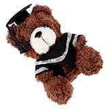 Ours en peluche - la poupée ours avec casquette de docteur et costume est une décoration parfaite pour la mise en page de votre scène de fête de remise des diplômes, ours en peluche de remise des diplômes