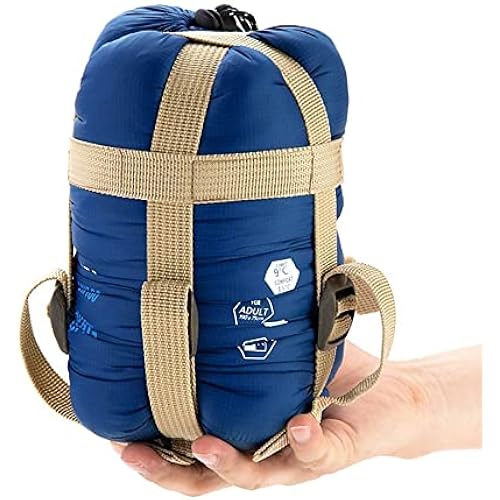 ECOOPRO Warm Weather Sleeping Bag - Portable, Waterproof, Compact Lightweight, Comfort with Compression Sack - Great for Outdoor Camping, Backpacking & Hiking-83 L x 30" W Fits Adults
