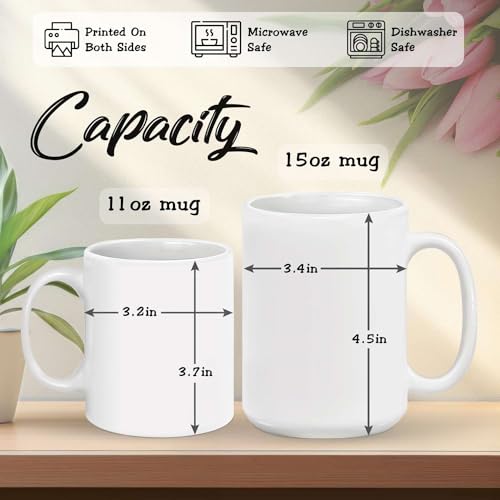 Taza personalizada de cerámica 11oz con avión y arcoíris miniatura 7