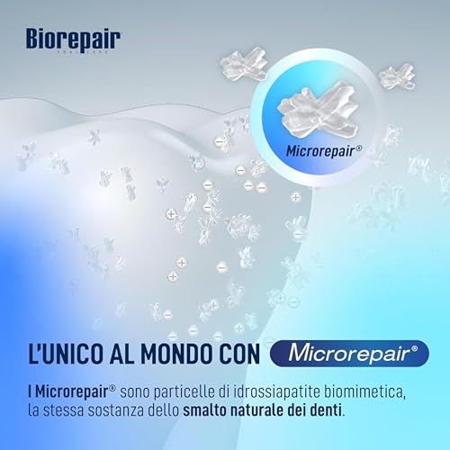 Biorepair, Collutorio Ad Alta Densità Sensibilità e Placca, Contrasta Ipersensibilità Dentinale, Antibatterico - Anticarie, Con MicroRepair e Zinco PCA, Senza Clorexidina, Fluoro e Alcool, 500ml