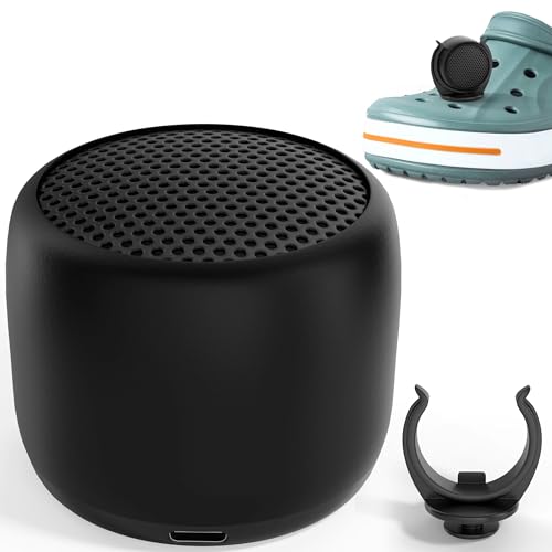 Generic - Wireless Bluetooth Speaker for Crocs V2 - Upgraded Attachment - Attach to your Croc Shoes and Clogs - Charm Accessory (Black Set) - -29%
