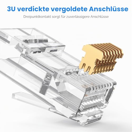 Cat6 Stecker, RJ45 Pass Through Stecker, Cat6 Pass Through Connectors