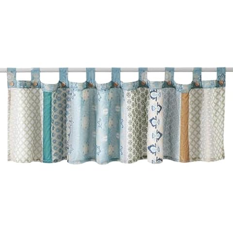 Greenland Home Thalia Velvet Tab Top Valance Cover